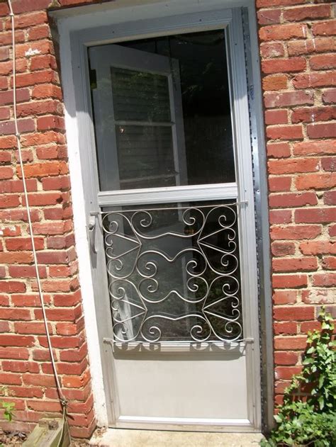 screen door with metal bottom